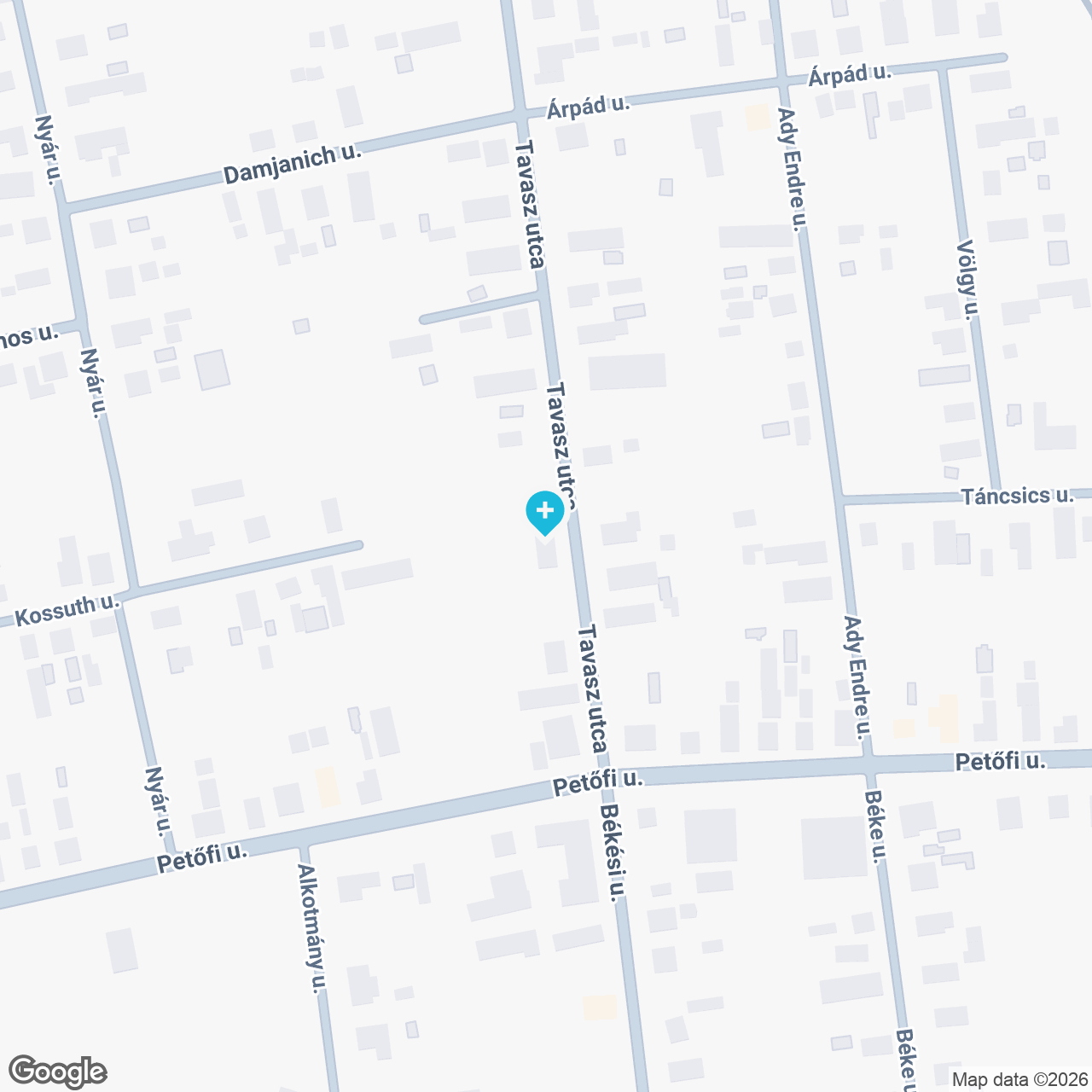 A gyógyszertár címe