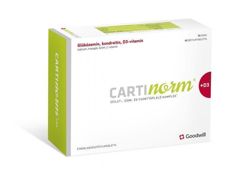 Cartinorm + D3 étrend-kiegészítő filmtabletta, 60x