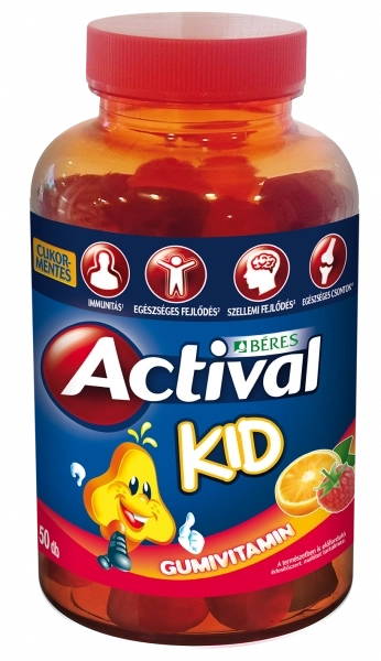 Actival Kid Gumivitamin gumitabletta, 50 db