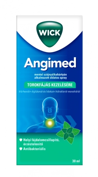 Angimed mentol szjnylkahrtyn alkalmazott oldatos spray 30 ml 