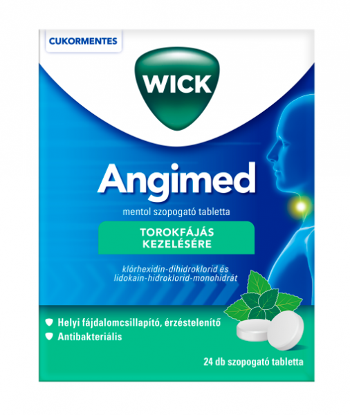 Angimed mentol szopogató tabletta 24 db
