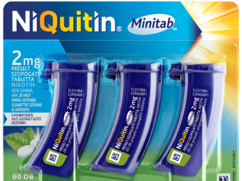 NiQuitin Minitab 2 mg préselt szopogató tabletta 60 db