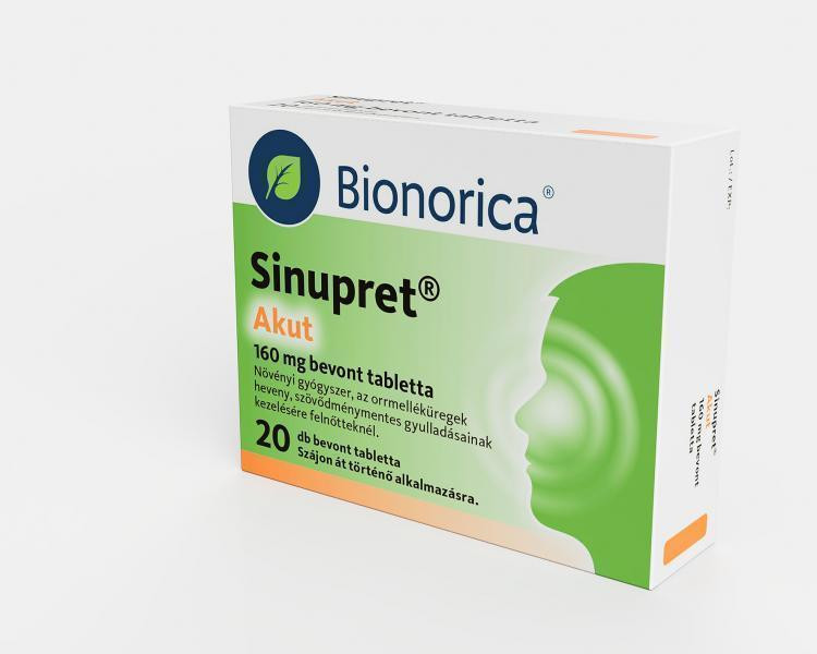 Sinupret Akut 160 mg bevont tabletta