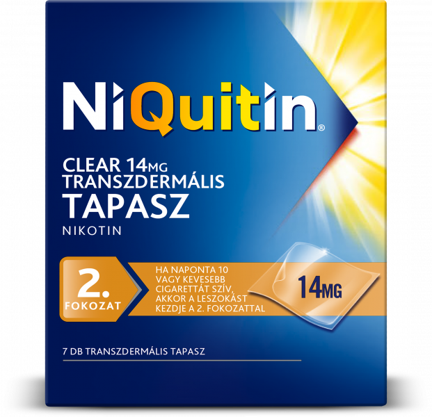 NiQuitin Clear 14mg transzdermális tapasz 7db