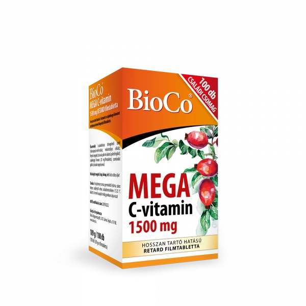 BioCo MEGA C-vitamin 1500 mg CSALDI CSOMAG 100 db filmtabletta