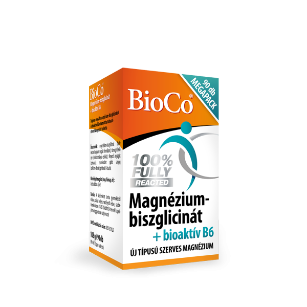 BioCo Magnzium-biszglicint + bioaktv B6 MEGAPACK 90 db tabletta