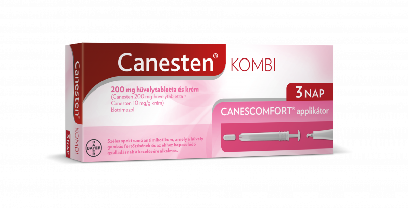 Canesten Kombi 200 mg hüvelytabletta és krém