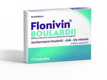 Flonivin Boulardii élőflórát, cinket és D3  vitamint tartalmazó étrend-kiegészítő