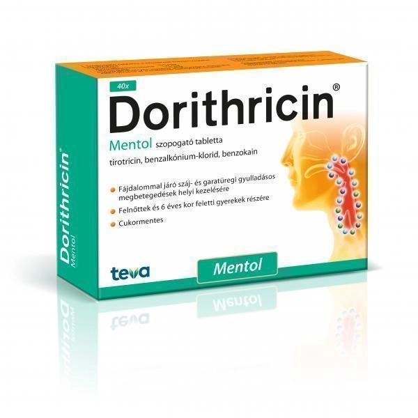 DORITHRICIN MENTOL SZOPOGAT TABLETTA 40X