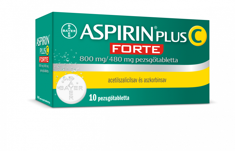 Aspirin Plus C Forte 800 mg/480 mg pezsgőtabletta, 10 db