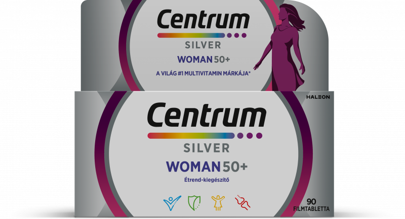 Centrum Silver Woman 50+ multivitamin filmtabletta nőknek, 90x