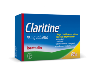 Claritine 10 mg tabletta, 60 db
