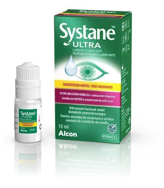 Systane® Ultra tartósítószer- mentes lubrikáló szemcsepp 10 ml