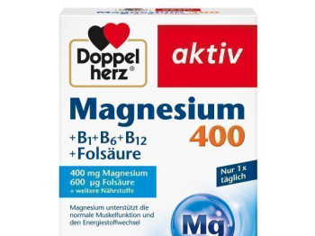 Doppelherz aktiv Magnézuim 400 +B1+B6+B12+ Folsav 30 db