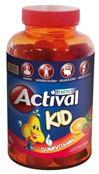 Actival Kid Gumivitamin gumitabletta, 90 db