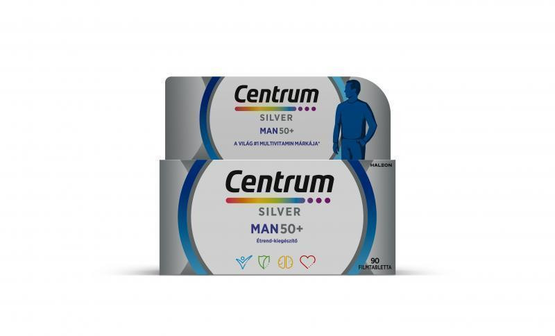 Centrum Silver Man 50+ multivitamin filmtabletta férfiaknak, 90x