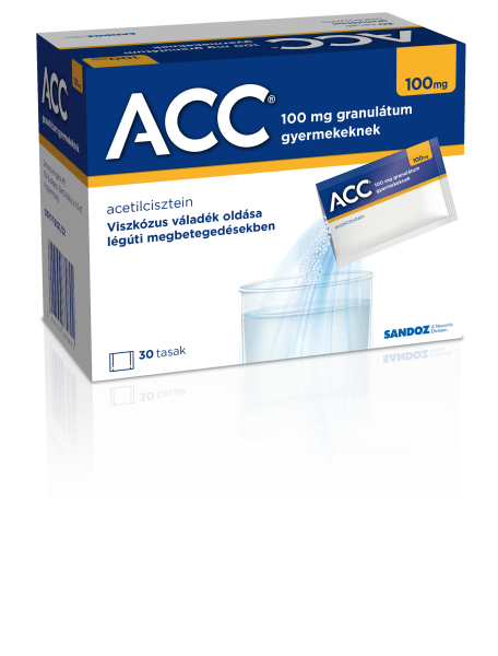 ACC 100 mg granulátum gyermekeknek 30x