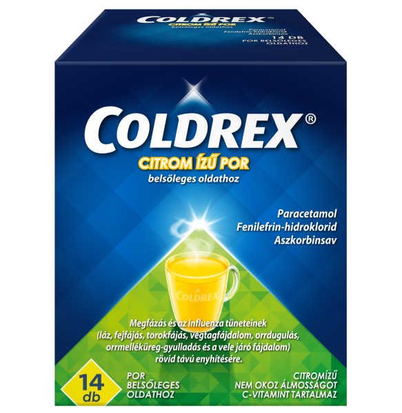 Coldrex citrom ízű por belsőleges oldathoz 14 db