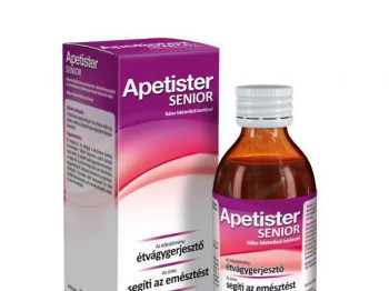 Apetister SENIOR feketeribizlilé koncentrátumot, növényi kivonatokat és vitaminokat tartalmazó étrend-kiegészítő oldat, 100 ml