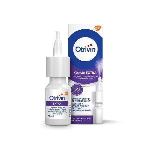 Otrivin EXTRA 1 mg/ml + 50 mg/ml adagoló oldatos orrspray, 10 ml