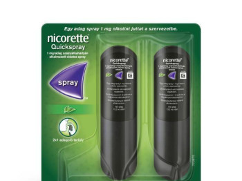 Nicorette® Quickspray 1 mg/adag szájnyálkahártyán alkalmazott oldatos spray 2x13,2ml 