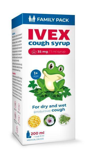 Ivex köhögéscsillapító szirup, 200ml