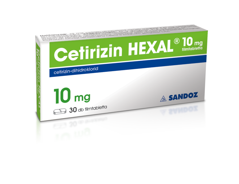 CETIRIZIN HEXAL 10 mg filmtabletta 30x