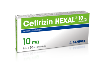 CETIRIZIN HEXAL 10 mg filmtabletta 30x