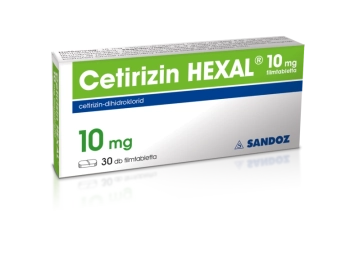 CETIRIZIN HEXAL 10 mg filmtabletta 30x