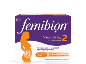 Femibion 2 Várandósság étrend-kiegészítő 8 heti adag, 56 db kapszula + 56 db tabletta