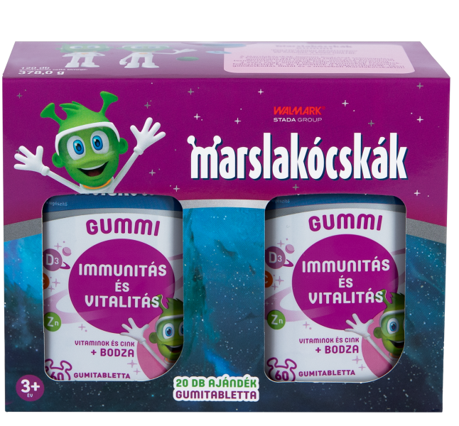 Marslakócskák Gummi Bodza multivitamin 100+20x