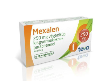  Mexalen 250 mg végbélkúp kisgyermekeknek