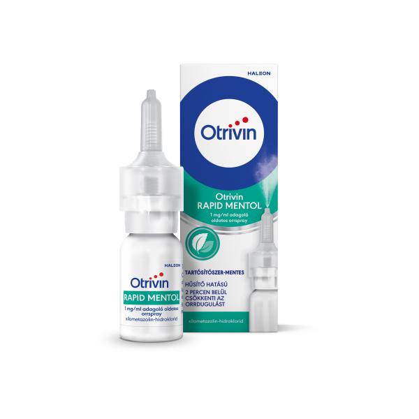 Otrivin RAPID MENTOL 1 mg/ml adagol oldatos orrspray, 10 ml