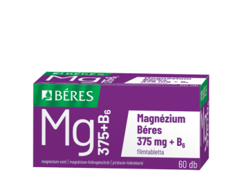 Magnézium Béres 375 mg + B6 filmtabletta 60 db