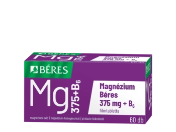 Magnézium Béres 375 mg + B6 filmtabletta 60 db
