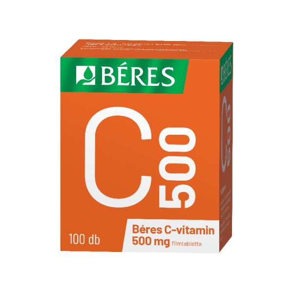 Béres C-vitamin 500 mg filmtabletta, 100 db