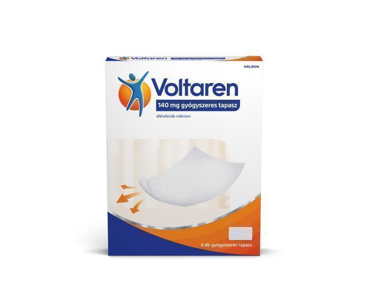 Voltaren 140mg gyógyszeres tapasz 5x tasakban 