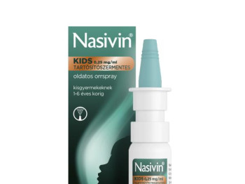 Nasivin Kids 0,25 mg/ml tartósítószermentes oldatos orrspray 10 ml