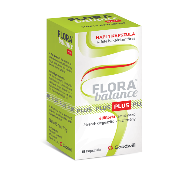 Florabalance Plus élőflórát tartalmazó étrend-kiegészítő kapszula 15x