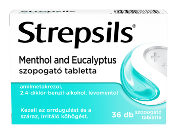 Strepsils Menthol and Eucalyptus szopogató tabletta 36x