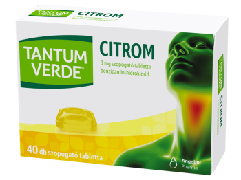 Tantum Verde Citrom 3mg szopogató tabletta 40x buborékcsomagolás