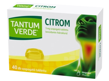 Tantum Verde Citrom 3mg szopogat tabletta 40x buborkcsomagols