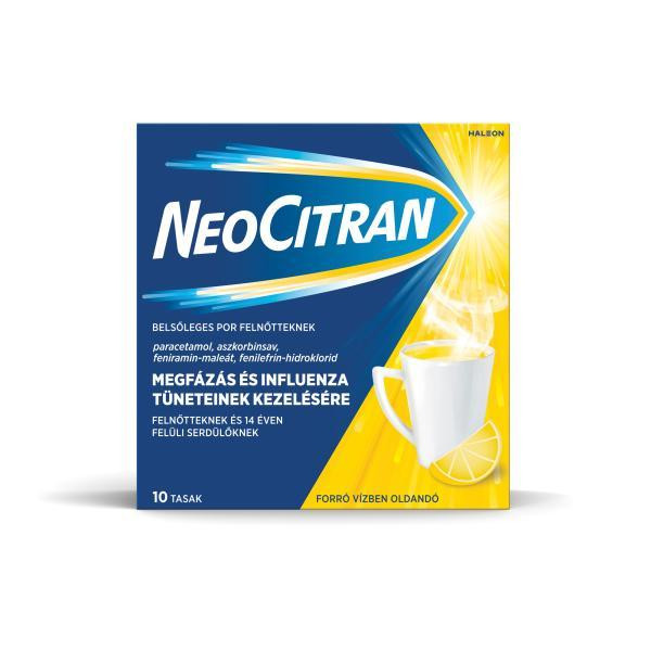 (ÚJ) Neo Citran belsőleges por felnőtteknek, 10x