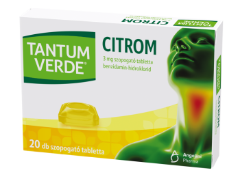 Tantum Verde citrom 3mg szopogató tabletta, 20 db