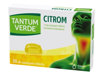 Tantum Verde citrom 3mg szopogat tabletta, 20 db