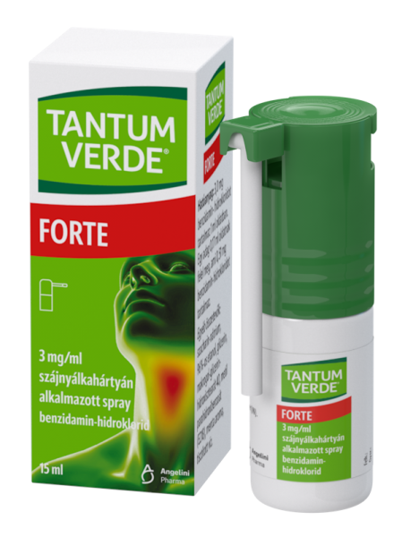 Tantum Verde® FORTE 3mg/ml szájnyálkahártyán alkalmazott spray, 15ml