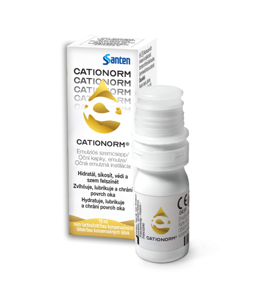 Cationorm emulziós műkönny szemcsepp, 10 ml