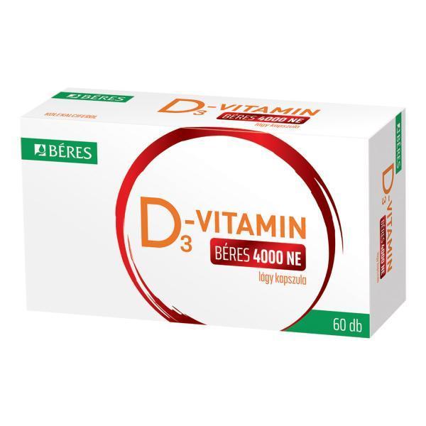D3-vitamin Béres 4000 NE lágy kapszula 