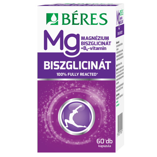 Béres Magnézium-biszglicinát + B6 kapszula, 60 db