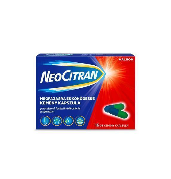 Neo Citran megfázásra és köhögésre kemény kapszula, 16x